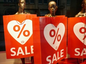 retail signs - sale red