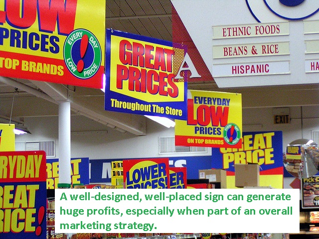 Retail Signs - Sales and Marketing