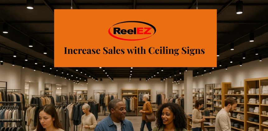How Ceiling Signs in Retail Stores Can Increase Sales