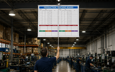 Enhance Factory Floor Productivity with Reel E-Z Display: Your Daily Progress Monitoring Solution